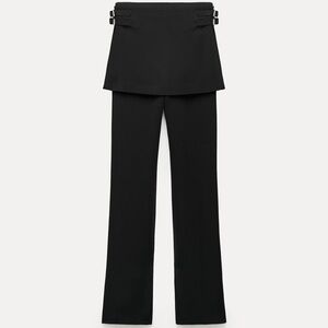 Zara Black Straight Leg Women's Pant Skirt Combo